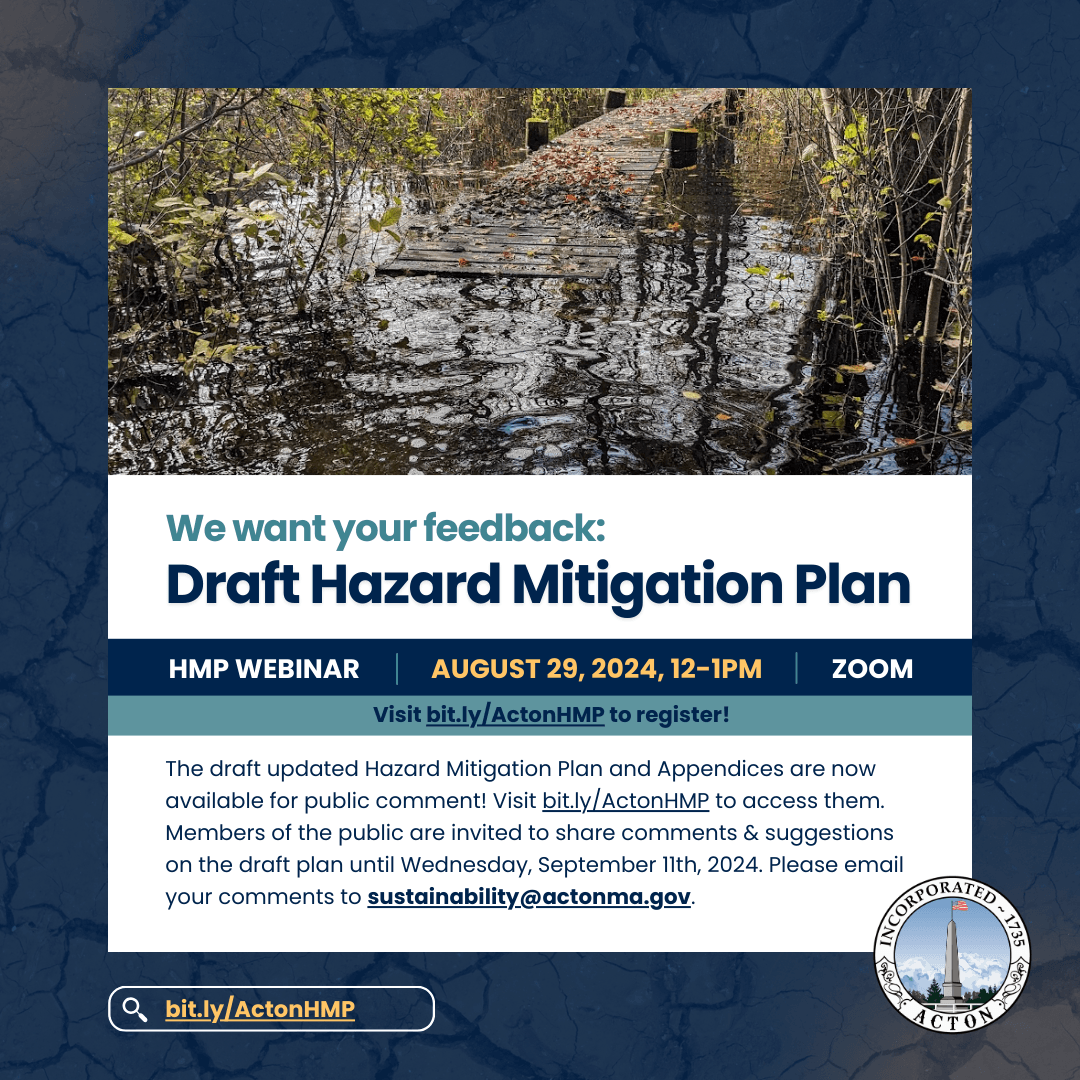 The DRAFT UPDATED HAZARD MITIGATION PLAN IS HERE